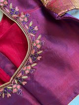 Kanakambaram Wine Gadwal Kanchi Pure Silk