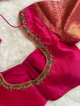 Green Rani Pink Gadwal Kanchi Pure Silk