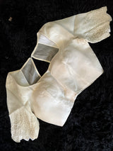 Black Ivory Applique Organza