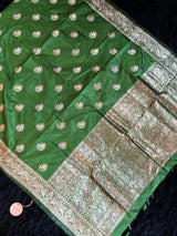 Green Banaras Kaduwa Katan Silk