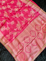 Pink Munga Banarasi Silk