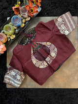 Lime Green Kokum  Gadwal Handloom Pure Silk