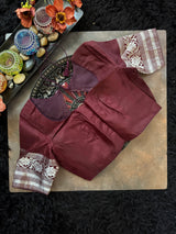 Lime Green Kokum  Gadwal Handloom Pure Silk