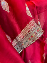 Red Crepe With Sabyasachi Borders