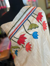 Dancer HAND Kantha Stitch Gachi Tussar Silk