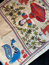 Dancer HAND Kantha Stitch Gachi Tussar Silk