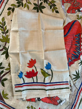 Dancer HAND Kantha Stitch Gachi Tussar Silk