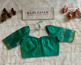 Purple Teal Combo Gadwal Handloom Pure Silk