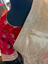Gold Tissue Kora Kanjeevaram style