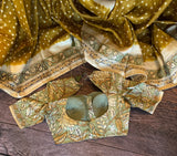 Rai Bandhej with Pen Kalamkari on Gachi Tussar