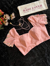 Peachy Pink Pure Organza