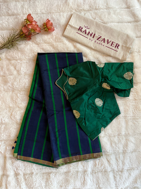 Chanderi Silk by Silk Pattu Silk With Pre-Stitched Blouse AUS