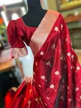 Chanderi Silk by Silk Pattu Silk With Pre-Stitched Blouse AUS