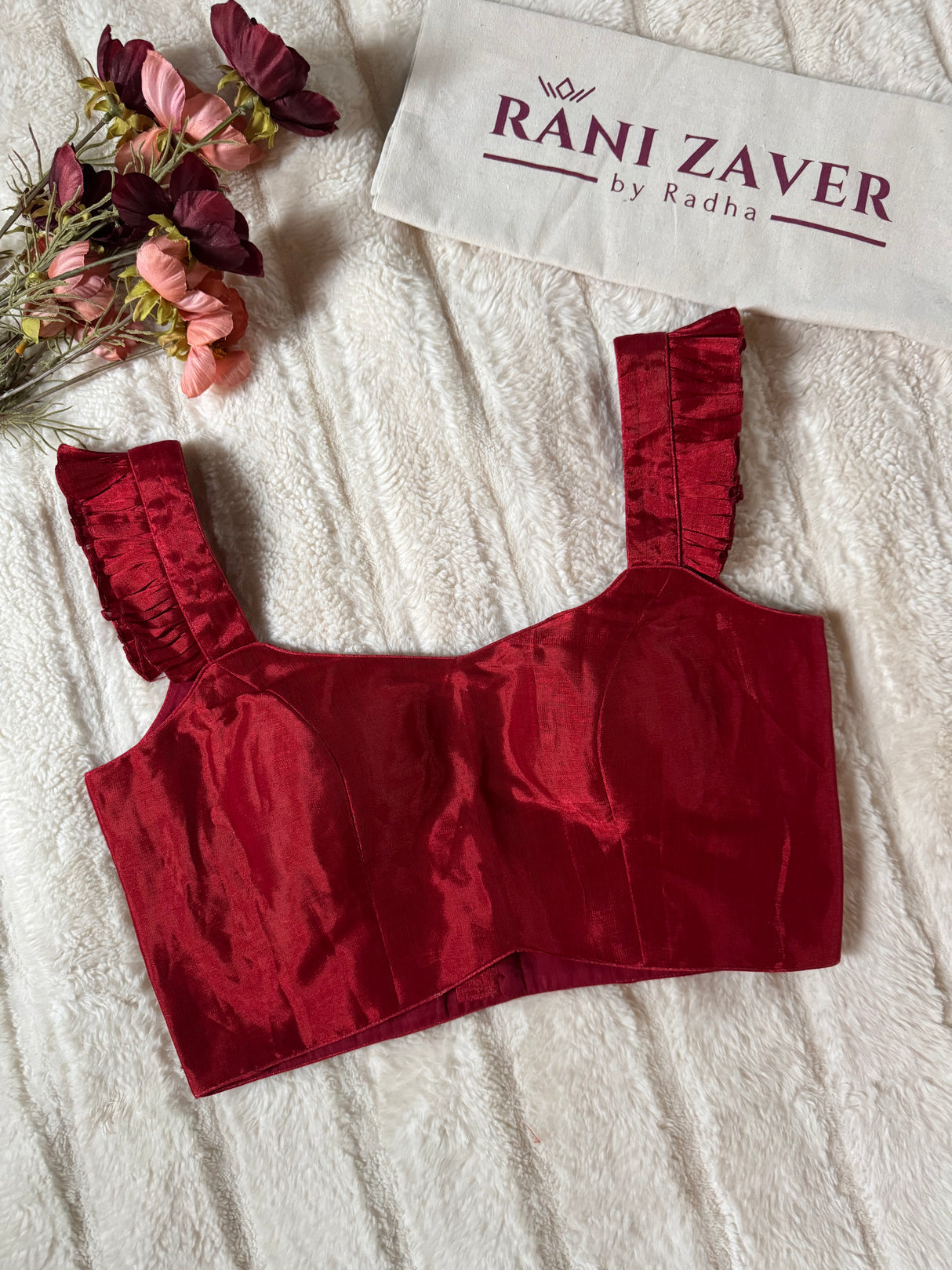 Red Tissue  Blouse 34