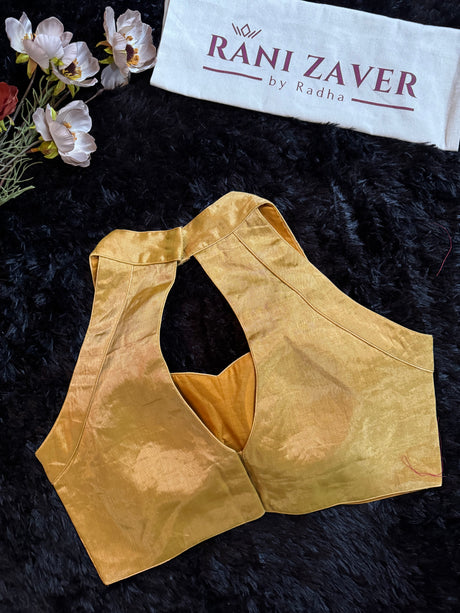 Mustard Gold Tissue  Blouse 36