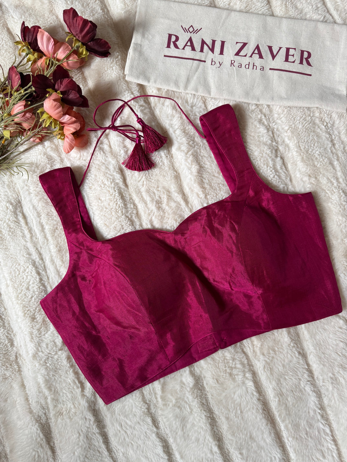 Magenta Pink Tissue  Blouse 38