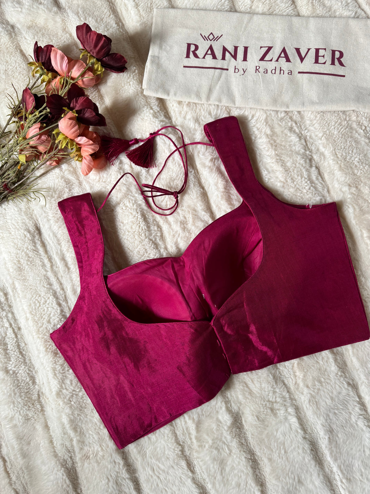 Magenta Pink Tissue  Blouse 38