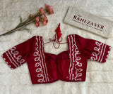 Rai Bandhej on Gajji Silk with Pre-Stitched Blouse AUS