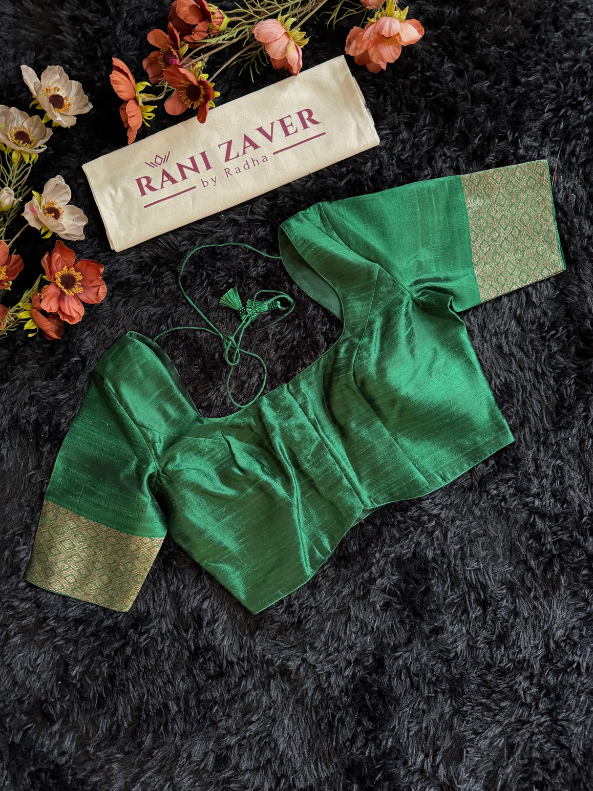 Dark Red Pure Raw Silk Banarasi