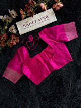 Green Pure Raw Silk Banarasi