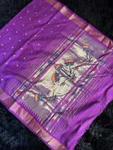 Purple Cotton Paithani