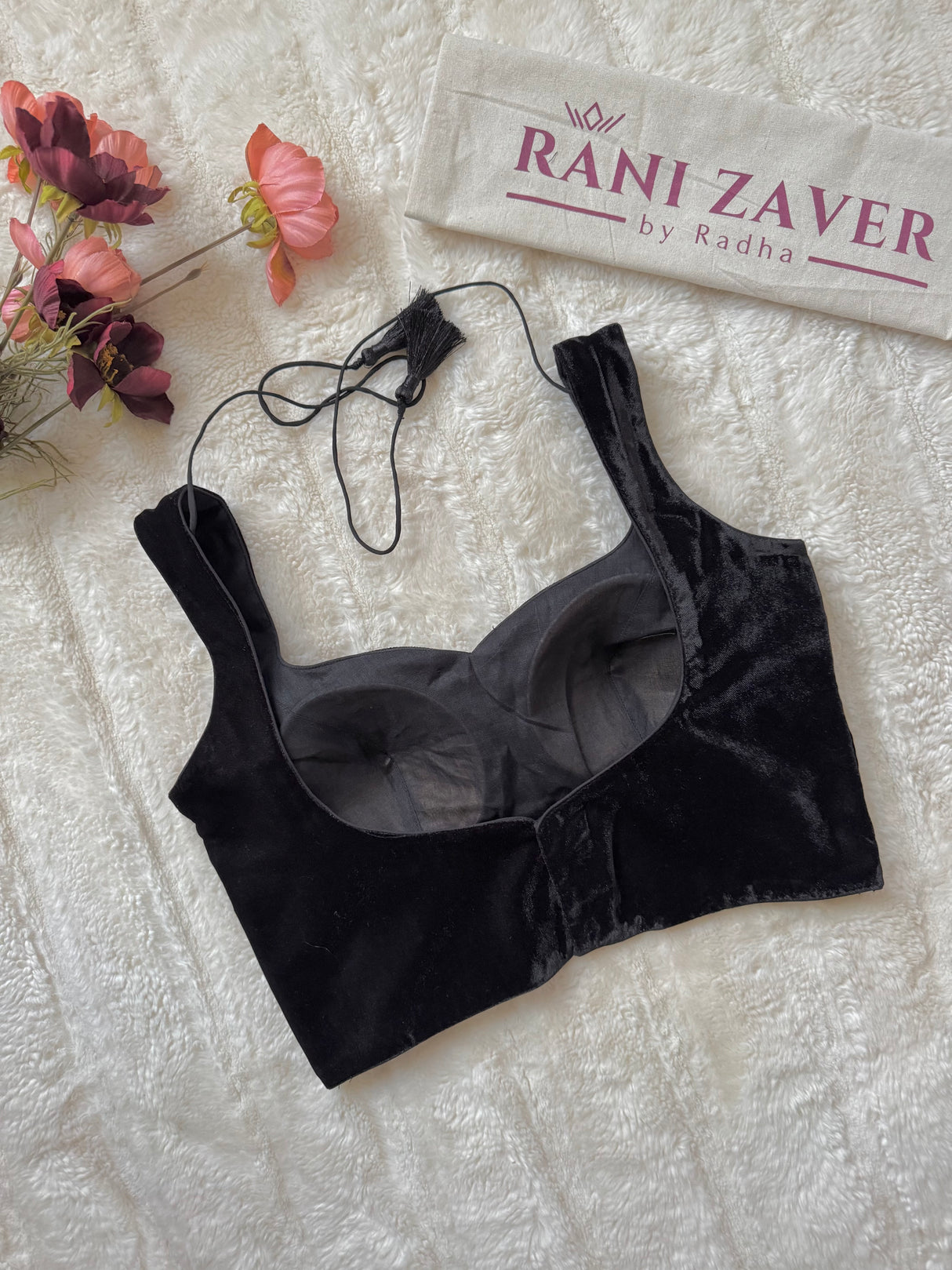 Black Velvet Sleeveless  Blouse 34 36