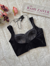 Black Velvet Sleeveless  Blouse 34 36