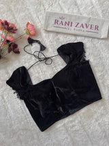 Black Velvet Mega Sleeves  Blouse 36