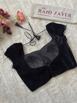 Black Velvet Mega Sleeves  Blouse 36