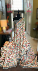 Pashmina Saree with Stole Set