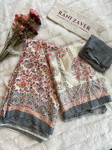 Pashmina Saree with Stole Set