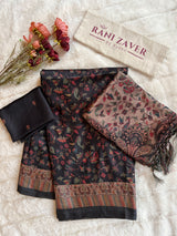 Pashmina Saree with Stole Set
