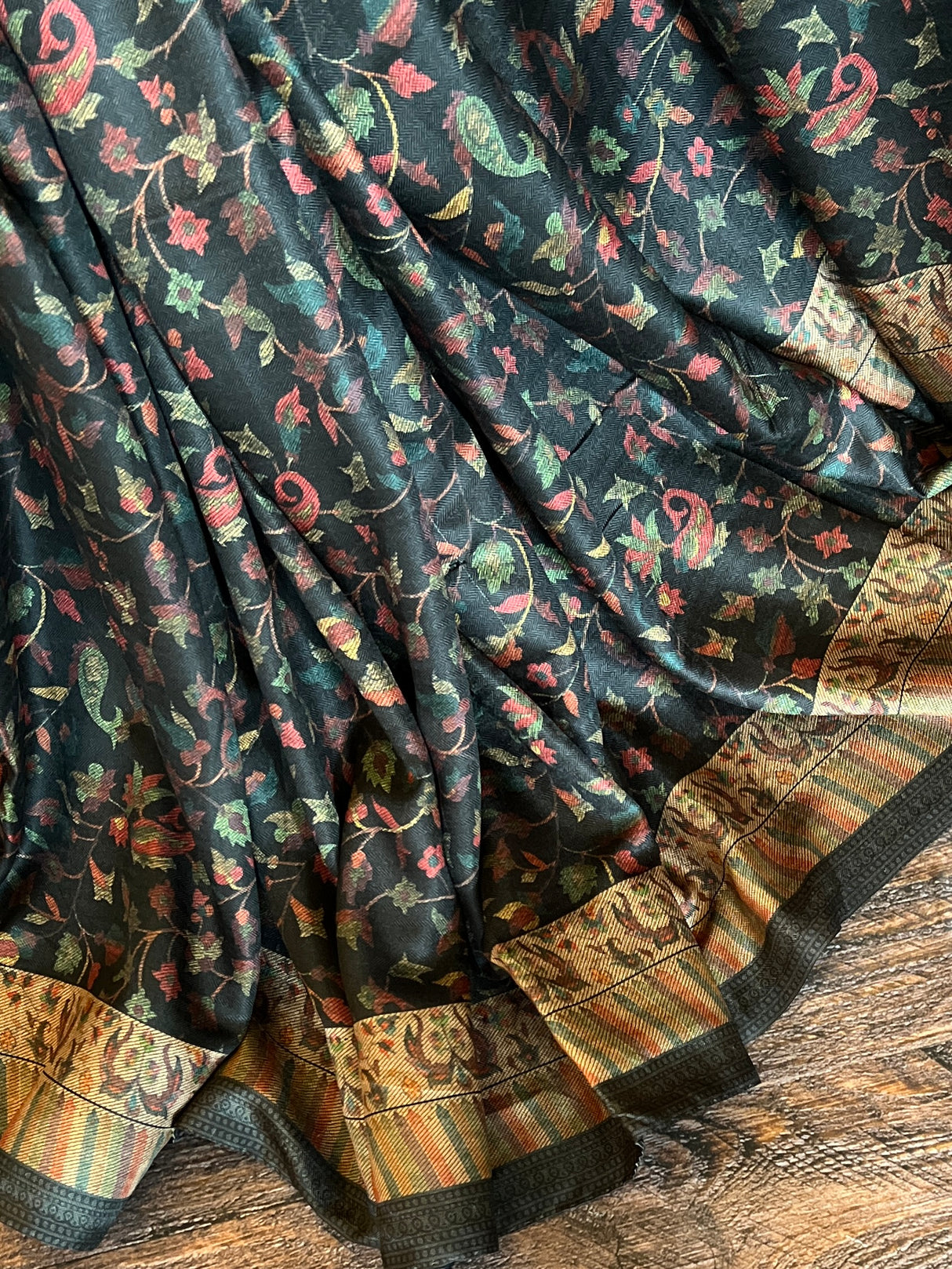 Pashmina Saree with Stole Set