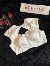 Ivory Satin Blouse 38