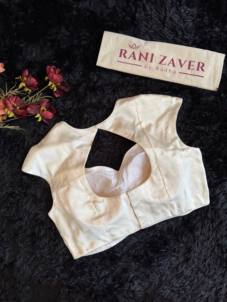 Ivory Satin Blouse 38