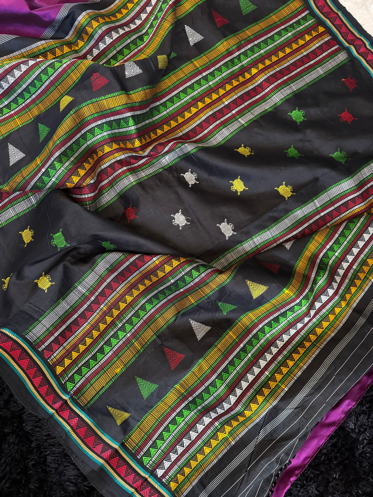 Dongria Kotpad Handloom Mulberry Silk Tortise Motifs