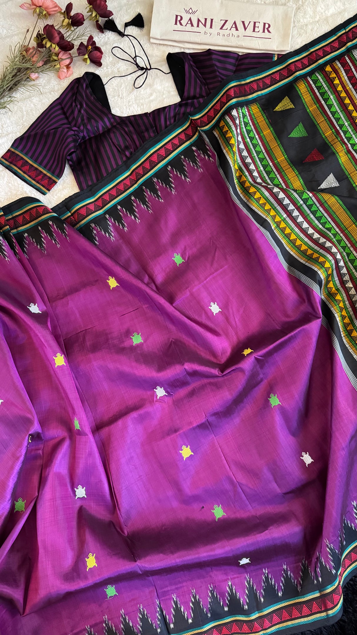 Dongria Kotpad Handloom Mulberry Silk Tortise Motifs