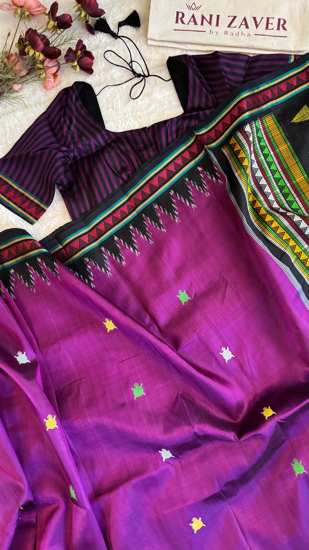 Dongria Kotpad Handloom Mulberry Silk Tortise Motifs