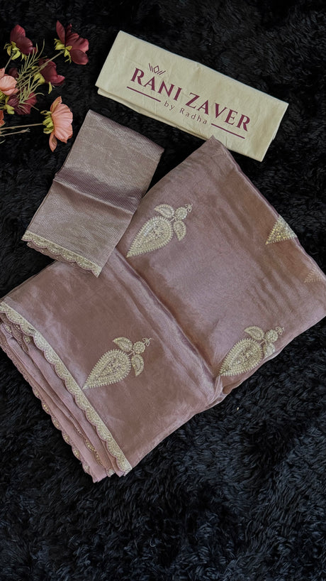 Mauve Tissue Organza