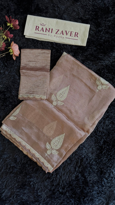 Light Cocoa Tissue Organza