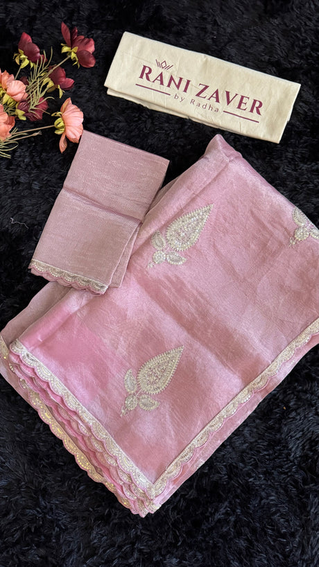 Lavender Pink Lilac Tissue Organza