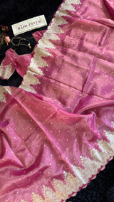 Onion Pink Tissue Organza