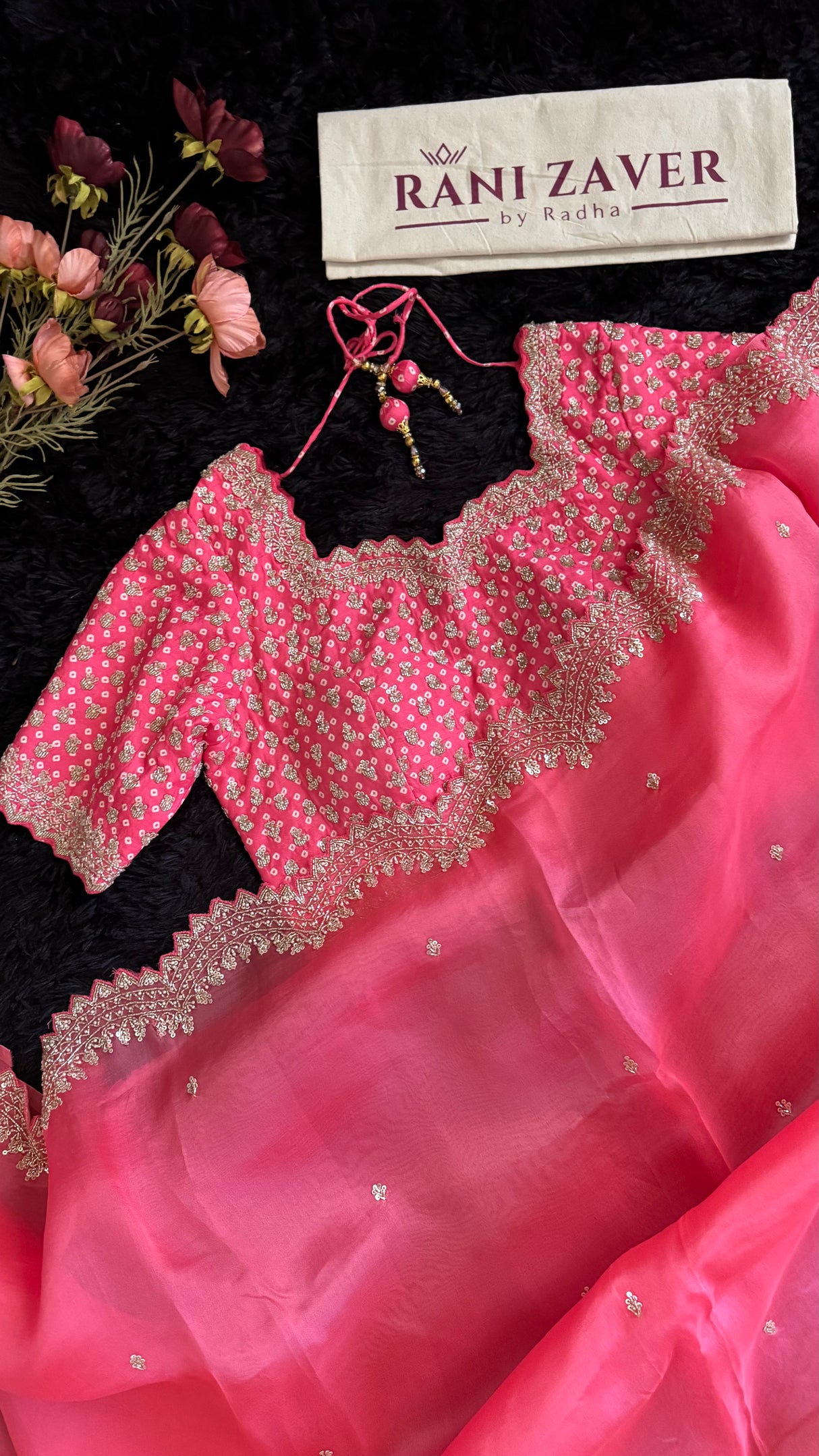 Cotton Candy Pink designer Orgaza