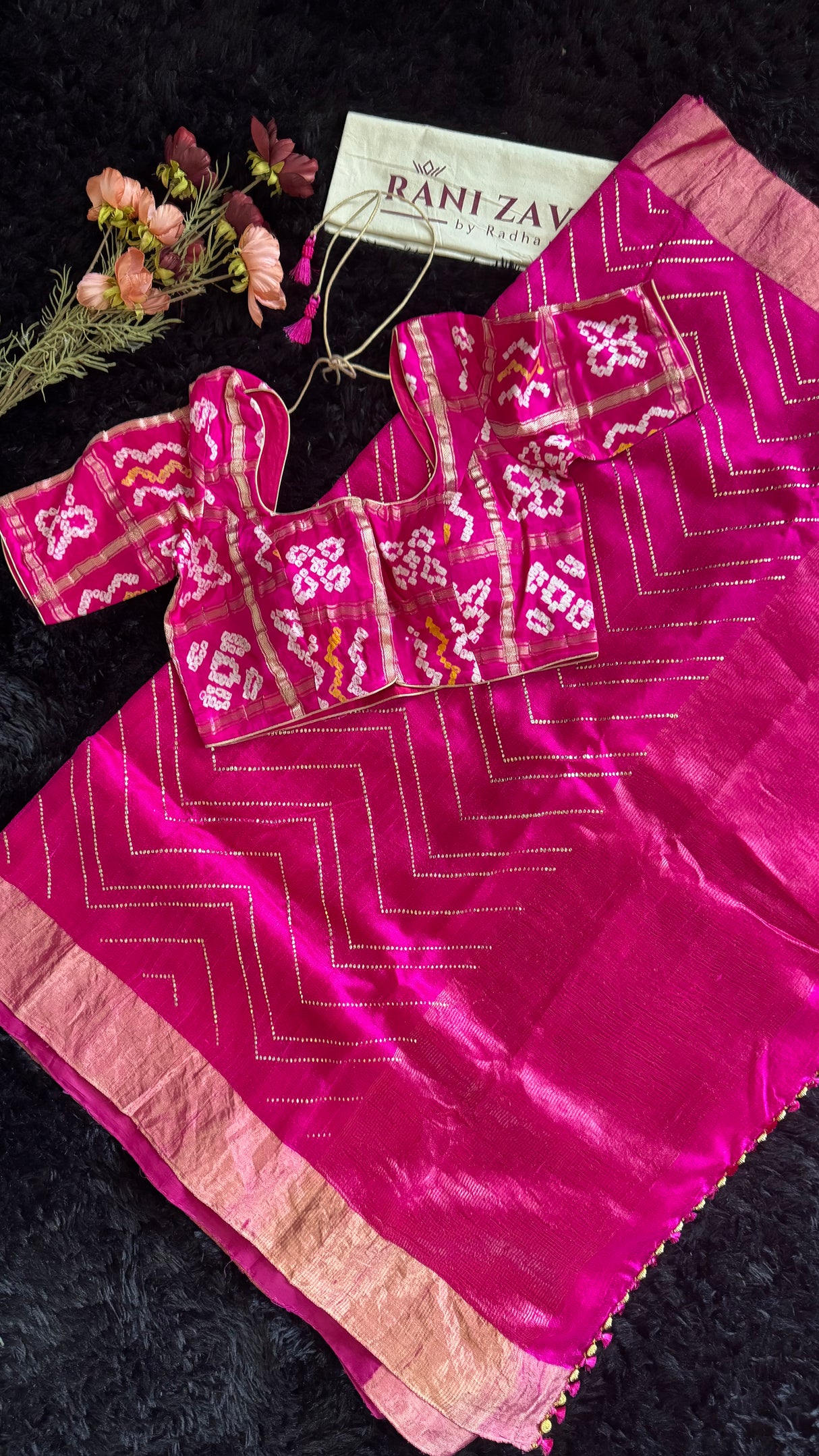 Pink Dupion Tussar Silk