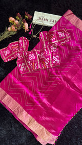 Pink Dupion Tussar Silk