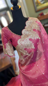 Onion Pink Tissue Organza