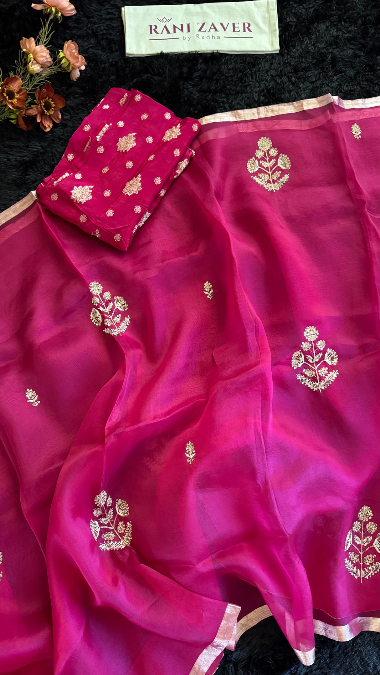 Magenta Pure Organza