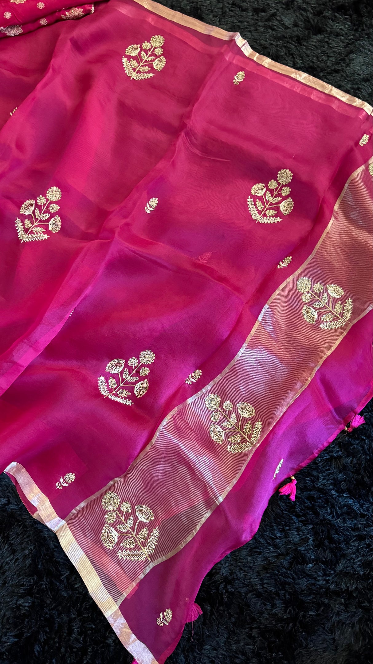 Magenta Pure Organza