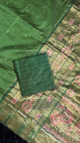 Sambalpuri Double Ikkat Phoda Kumbha Tissue Border