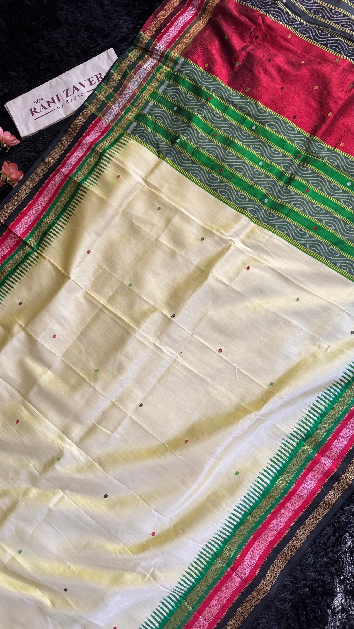 Kathifera Triple Border Khandua Silk Sambalpuri